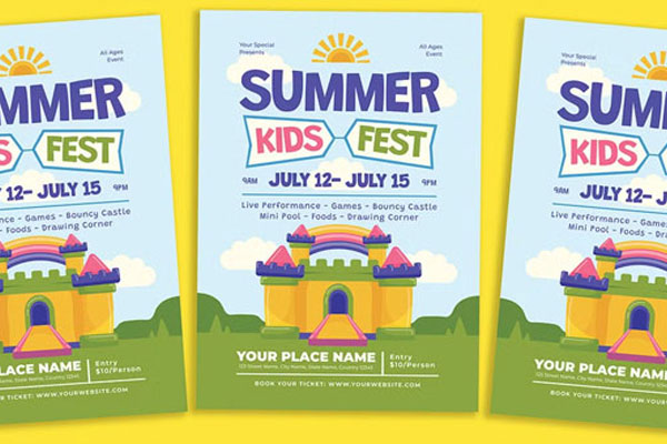 Editable Kids Festival Flyer Templates – Free & Premium PSD, Ai, Word, Doc, InDesign, Vector, EPS, PNG, TIFF Formats Download